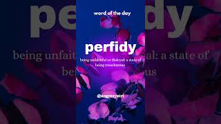 wordoftheday perfidy learnenglish angrezyatri [upl. by Eliathan]