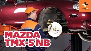 Come sostituire dischi del freno anteriori e pastiglie freni su MAZDA MX5 TUTORIAL  AUTODOC [upl. by Anyak]