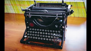 Cleaning a 100yearsold Underwood Typewriter  Relaxing Timelapse [upl. by Tye]