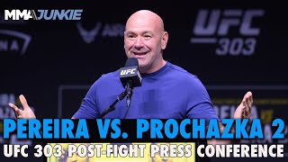 UFC 303 Pereira vs Prochazka 2 PostFight Press Conference [upl. by Ailisec]