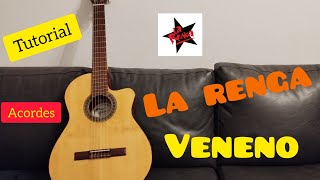 Cómo Tocar Veneno de La Renga en Guitarra  Tutorial Paso a Paso [upl. by Arlee672]