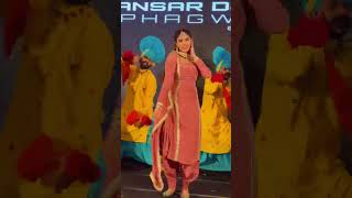 Girl in Purple SatinSilk Dance with Punjabi Song [upl. by Elden]