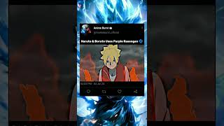 Naruto amp Boruto Uses Purple Rasengan🌀  shorts shortvideo naruto narutoshippuden boruto viral [upl. by Perzan]