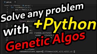 Genetic Algorithm In Python Super Basic Example [upl. by Ettener]