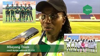 Élimination Mondial U20 FEM Mbayang Thiam croit toujours à la qualification malgré la défaite [upl. by Lilllie]