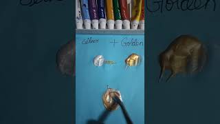 Silver colour golden colour mixing paintviralvideo [upl. by Noiek]