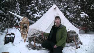 Winter Camping  part 1 Snowtrekker Tent [upl. by Aiak]