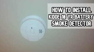 How to install Kidde 10 year battery smoke alarm detector DIY video diy smokedetector kidde [upl. by Chaker728]