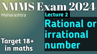 Lecture 2 Rational and Irrational Numbers [upl. by Nerral135]