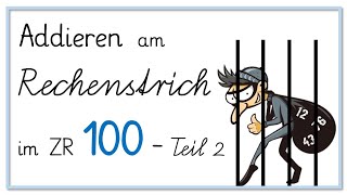 Teil 2 Rechnen am Rechenstrich im ZR 100 Wiederholung Zehnereinerzahl plus Einerzahl [upl. by Baggett949]