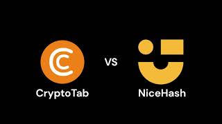 CryptoTab vs NiceHash  Quel est le meilleur [upl. by Nauqas]