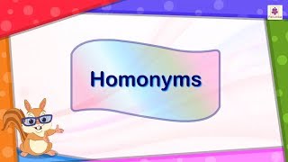 Homonyms  English Grammar amp Composition Grade 3  Periwinkle [upl. by Gettings861]