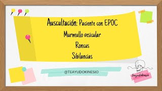 Caso clínico paciente con EPOC Ruidos fisiológicos y agregados solo sonido [upl. by Acinahs]