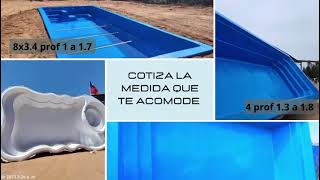 Instalación de piscinas de fibra de vidrio [upl. by Uyr]