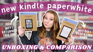 The New Kindle Paperwhite 💙  Unboxing amp Comparison to the Kindle Colorsoft  Honest Review [upl. by Jami53]