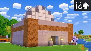 building a massive stonecutter  minecraft survival [upl. by Leffen]