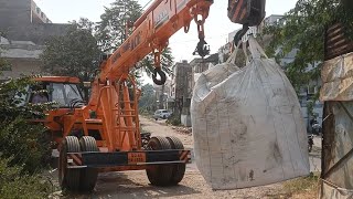 HYDRA CRANE UNLOADING JUMBO BAG [upl. by Reidid373]