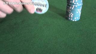 Poker Chip Trick Tutorial  Backspinner  STYNGsPokerCamp [upl. by Yerdua906]