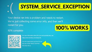 FIX system service exception windows 10 blue screen✔stop code ntfssys✔your pc ran into a problem [upl. by Argela]