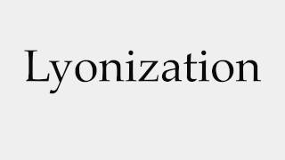 How to Pronounce Lyonization [upl. by Arrol]