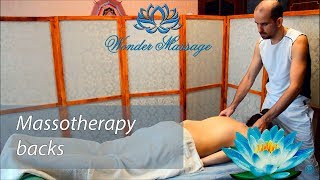 Wellness back massage 1  Оздоровительный массаж спины 1 [upl. by Raymonds]