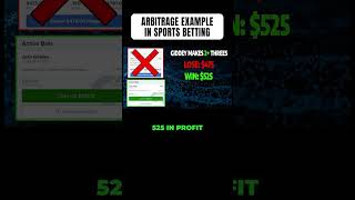 Arbitrage Example in Sports Betting sportsbetting [upl. by Niddala]