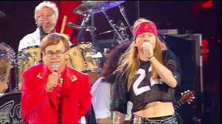 Queen  Elton John amp Axl Rose  Bohemian Rhapsody The Freddie Mercury Tribute Concert [upl. by Aihsekram]