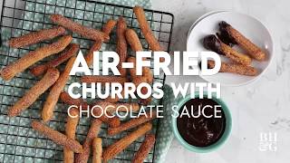 AirFried Churros with Chocolate Sauce  Eat This Now  Better Homes amp Gardens [upl. by Doownelg]