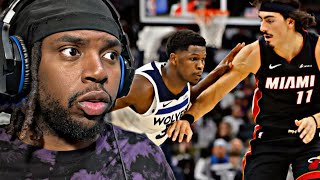 Minnesota Timberwolves vs Miami Heat FULL GANE HIGHLIGHTS Reaction [upl. by Drawde]