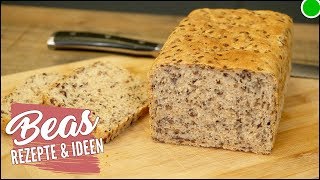 Kleines Leinsamenbrot Rezept  Brot backen [upl. by Adali254]