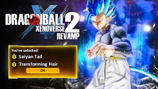 NEW Saiyan Tail amp Transforming Hair CAC Customization In Dragon Ball Xenoverse 2 Revamp Mod [upl. by Llerrah731]