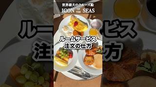 クルーズ船のルームサービスの仕方🍴【アイコンオブザシーズ】 [upl. by Inihor]