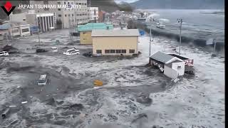 The Biggest of tsunami in Miyako Iwate Japan 2011 [upl. by Urbannal]