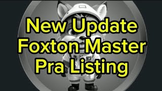 New update Foxton master pra listing [upl. by Ita]