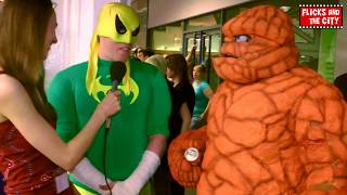 Fantastic Fours Thing amp Iron Fist Cosplay Interview [upl. by Eillim]