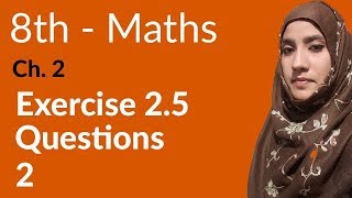 8th Class Math Real Numbers Ex 25 Q 2  8th Class Maths [upl. by Ahsakat]