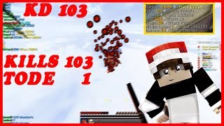 100er KD in BEDWARS auf NERUXVACE mit GRAPE AUTOCLICKER VS HACKER 100KD GEGEN HACKER [upl. by Glori]