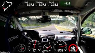 BMW M235i Racing third lap crash 2014 Nürburgring 24hRace [upl. by Ziladnerb]