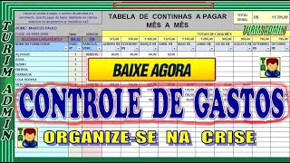 BAIXAR PLANILHA GRÁTIS DE GASTOS FINANCEIROS PESSOAIS PARA SE ORGANIZAR contas a pagar familiar [upl. by Nomead927]