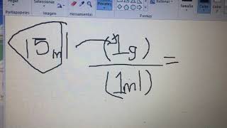 Conversión de unidades Mililitros a gramos [upl. by Iny706]