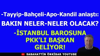 TAYYİPBAHÇELİAPO VE KANDİL BAKIN NASIL ANLAŞTIİSTANBUL BAROSUNA PKKLI BAŞKAN [upl. by Negrom421]