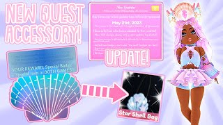 NEW SUMMER SEASHELL HUNT QUEST FOR FREE ACCESSORY 🐚  Roblox Bunny Valley 🐰 [upl. by Lindy404]