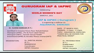 Aquanatal exercises by Dr Sudini Borkar [upl. by Eidnew541]