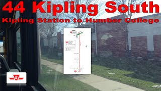 44 Kipling South  TTC 2007 Orion VII 8078 Kipling Station to Humber College [upl. by Nosyla]