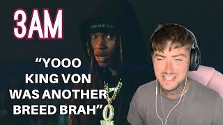 BEST STORYTELLING EVER  King Von 3AM Official Video REACTION [upl. by Ivek]