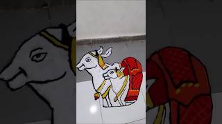 Vasu Baras  Diwali  Rangoli Making 💖✨ drawing art vasubaras diwali rangoli [upl. by Eeresid]