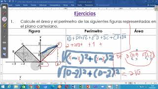 Perímetros y áreas en el plano cartesianopolígonos irregulares [upl. by Cook168]