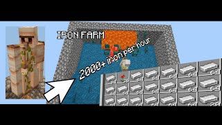 How to make iron farm  Minecraft iron farm  Minecraft iron golem farm [upl. by Enrica489]