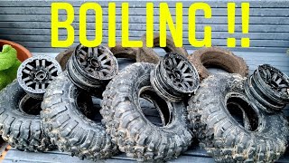 HOW TO REMOVE RC TIRES  using boiling method [upl. by Lednek844]