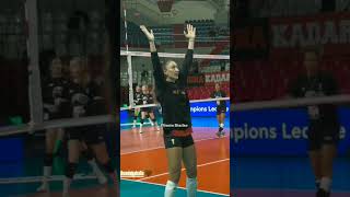 Hande Baladın maç öncesi ısınma handebaladın volleyball keşfet sultanlarligi [upl. by Gahl]